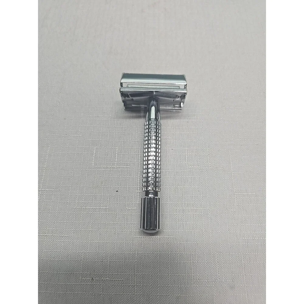 Vintage Van Der Hagen Safety Razor Germany Stainless Steel 9 Blades **READ**